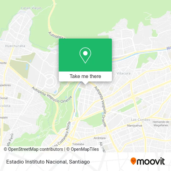 Mapa de Estadio Instituto Nacional