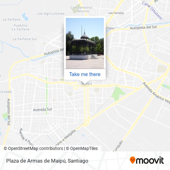 Plaza de Armas de Maipú map