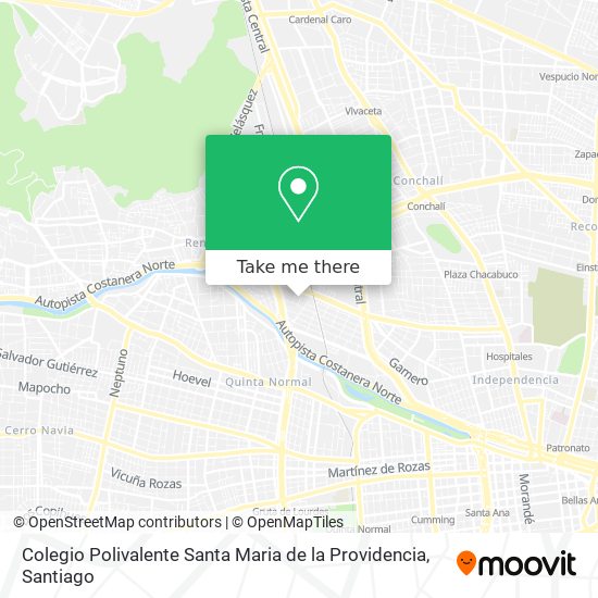 Mapa de Colegio Polivalente Santa Maria de la Providencia