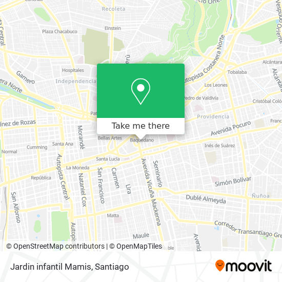 Jardin infantil Mamis map