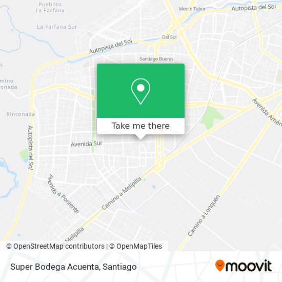 Super Bodega Acuenta map