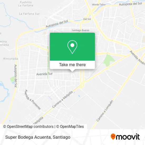 Super Bodega Acuenta map