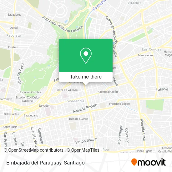 Embajada del Paraguay map