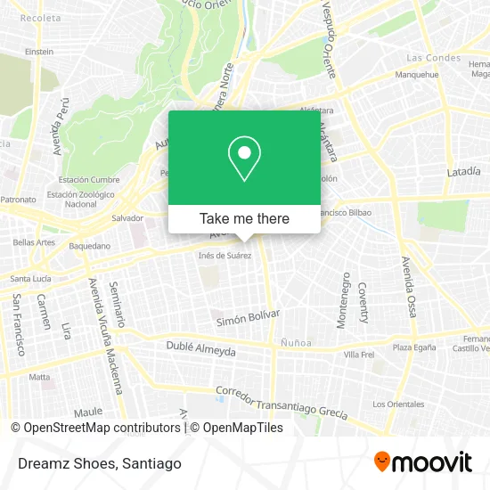 Mapa de Dreamz Shoes