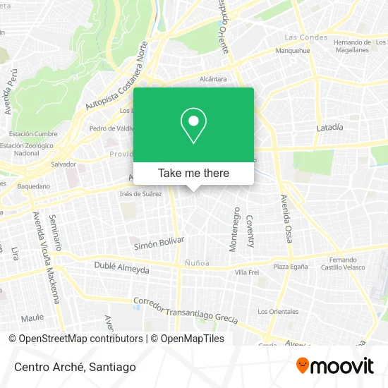 Centro Arché map