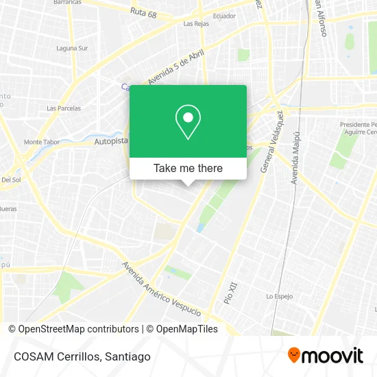 COSAM Cerrillos map