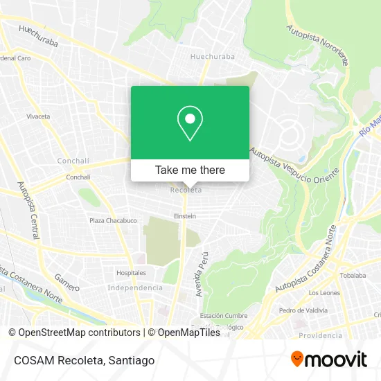 COSAM Recoleta map