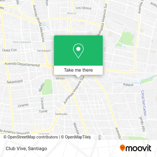 Club Vive map