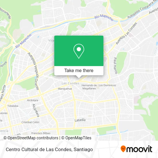 Centro Cultural de Las Condes map