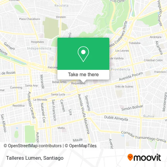 Talleres Lumen map