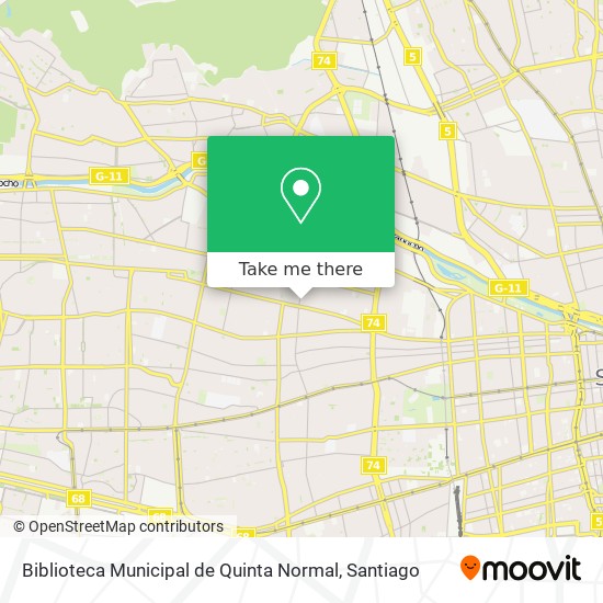 Biblioteca Municipal de Quinta Normal map