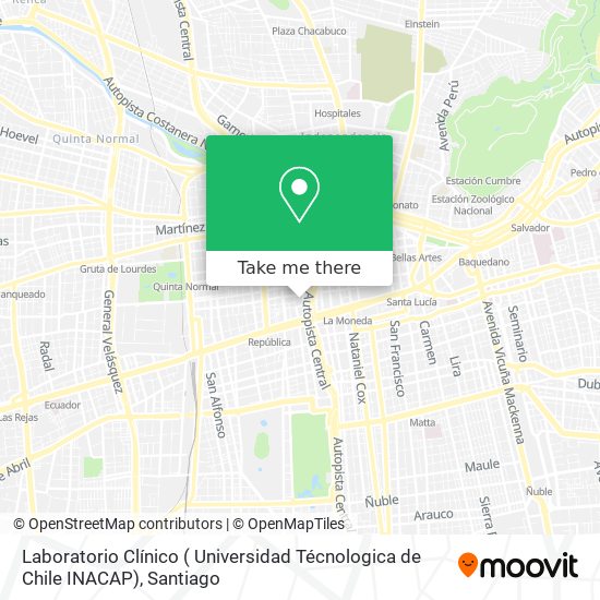 Laboratorio Clínico ( Universidad Técnologica de Chile INACAP) map