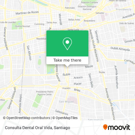 Consulta Dental Oral Vida map