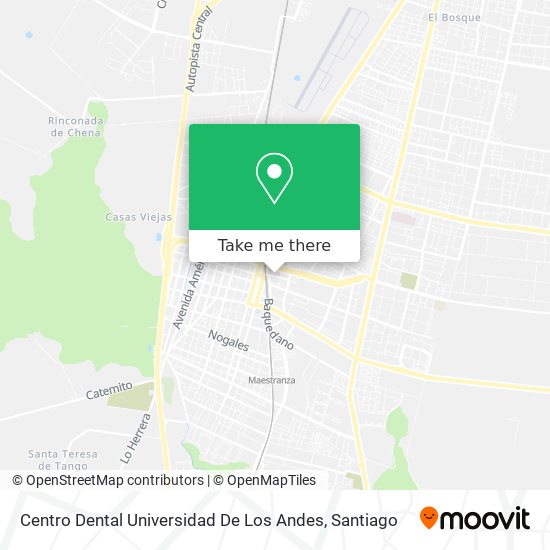 Mapa de Centro Dental Universidad De Los Andes