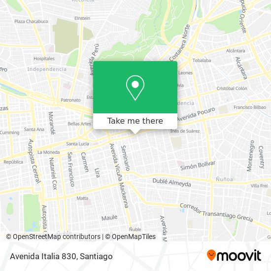 Avenida Italia 830 map