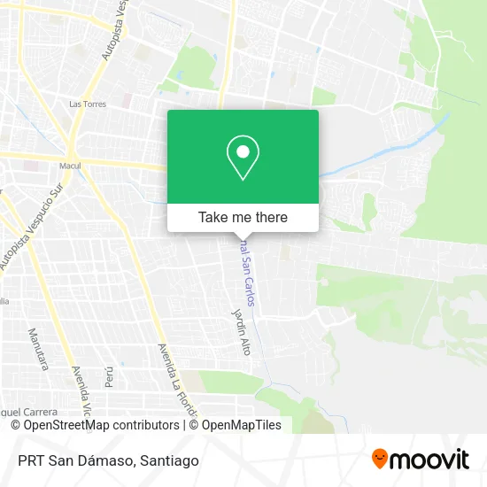 PRT San Dámaso map