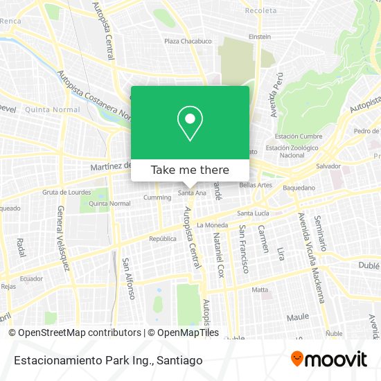 Mapa de Estacionamiento Park Ing.