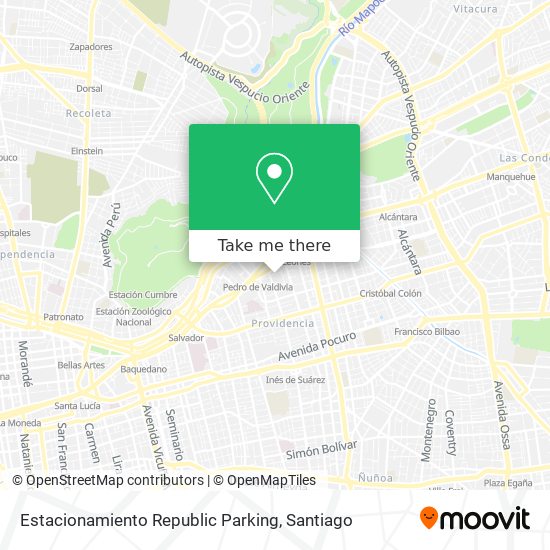 Estacionamiento Republic Parking map