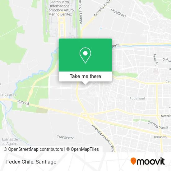 Fedex Chile map