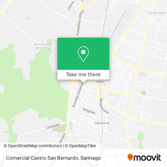 Comercial Castro San Bernardo map