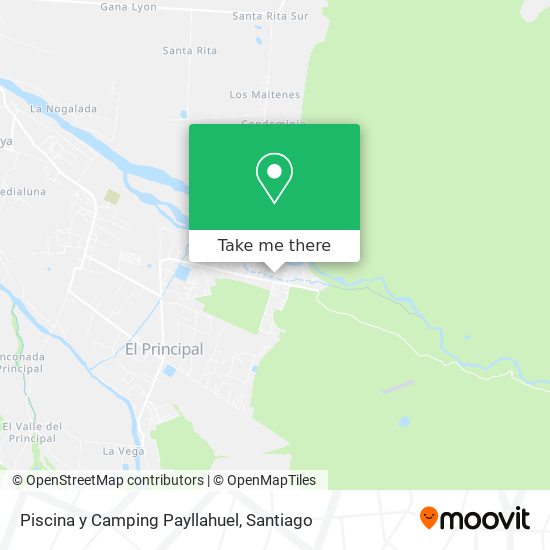 Piscina y Camping Payllahuel map