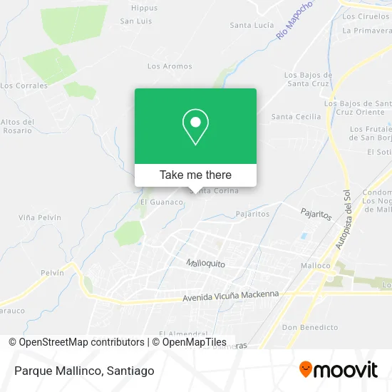Mapa de Parque Mallinco