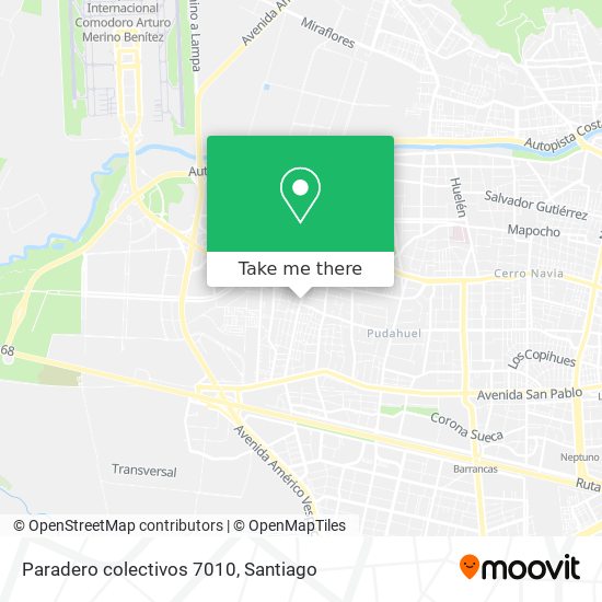Paradero colectivos 7010 map