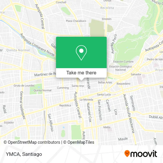 YMCA map