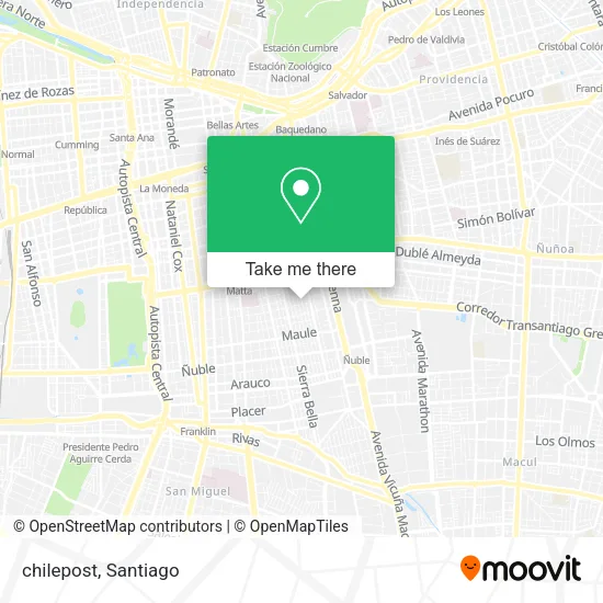 chilepost map