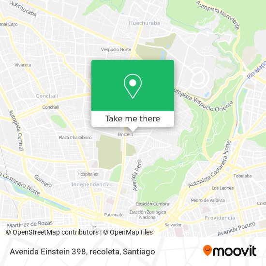 Avenida Einstein 398, recoleta map