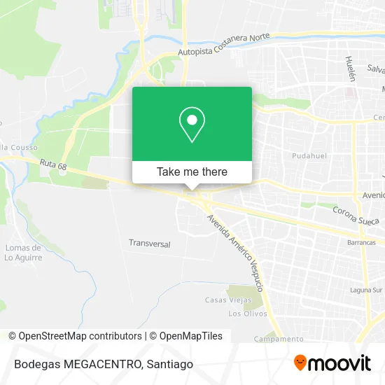 Bodegas MEGACENTRO map