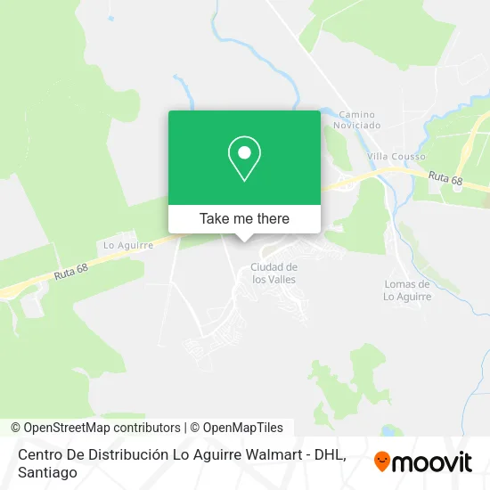 Centro De Distribución Lo Aguirre Walmart - DHL map