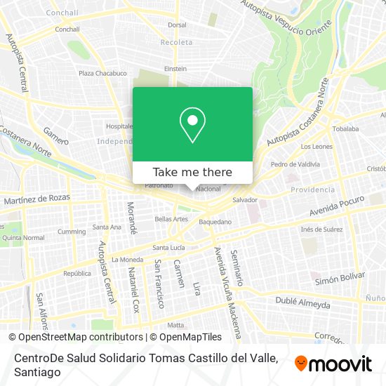 CentroDe Salud  Solidario Tomas Castillo del Valle map