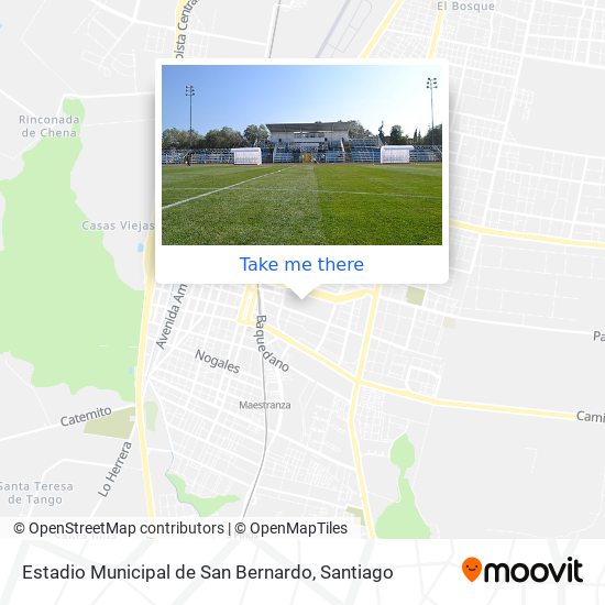 Estadio Municipal de San Bernardo map