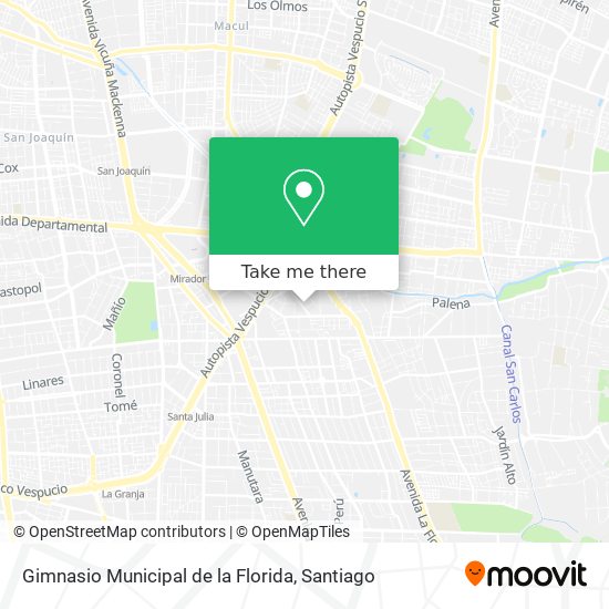 Gimnasio Municipal de la Florida map