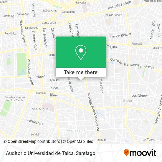 Auditorio Universidad de Talca map