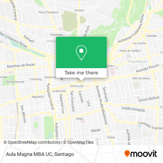 Mapa de Aula Magna MBA UC