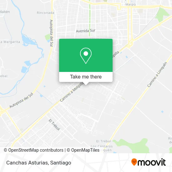 Canchas Asturias map
