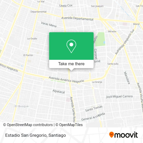 Estadio San Gregorio map
