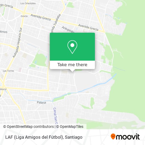 LAF (Liga Amigos del Fútbol) map
