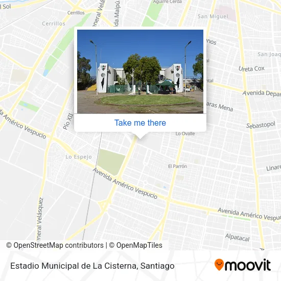 Estadio Municipal de La Cisterna map