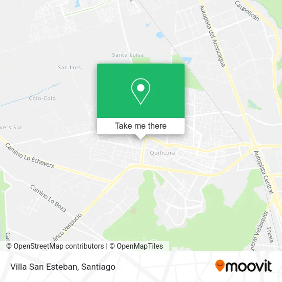 Villa San Esteban map