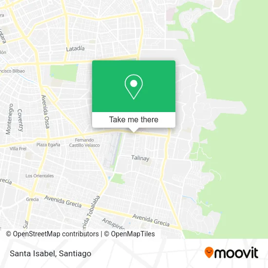 Santa Isabel map