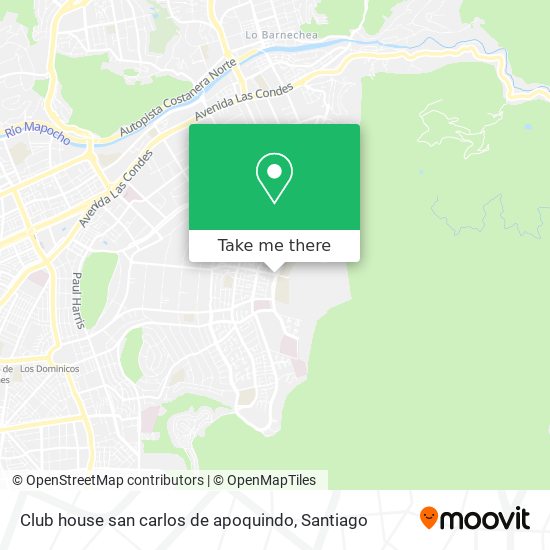 Club house san carlos de apoquindo map