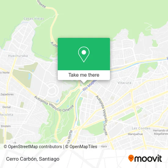 Cerro Carbón map
