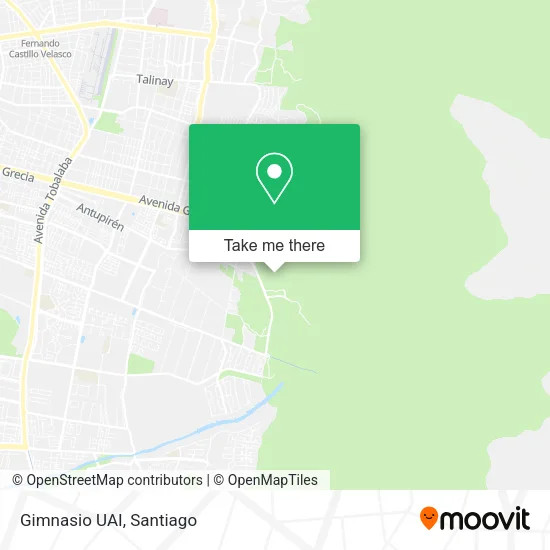 Gimnasio UAI map