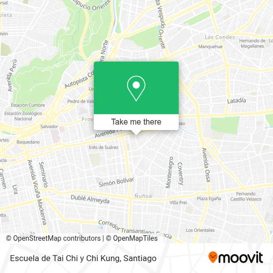 Mapa de Escuela de Tai Chi y Chi Kung