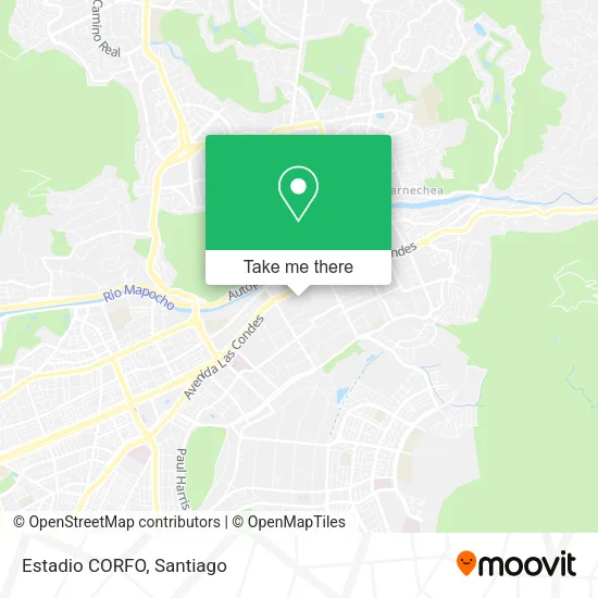 Estadio CORFO map