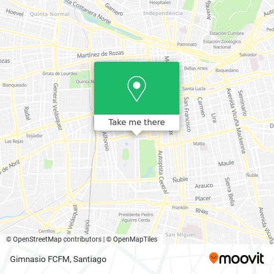 Mapa de Gimnasio FCFM