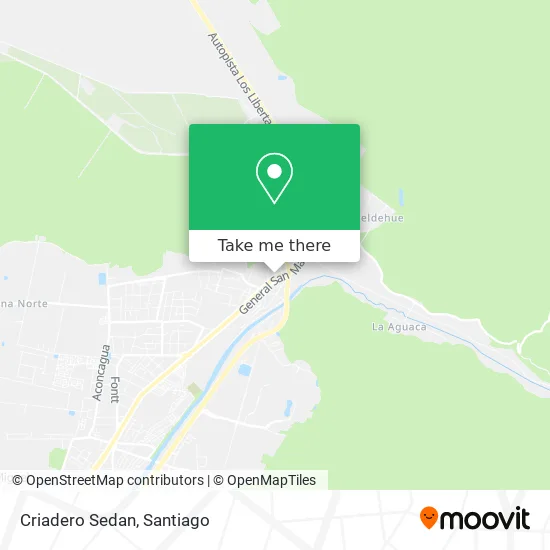 Criadero Sedan map